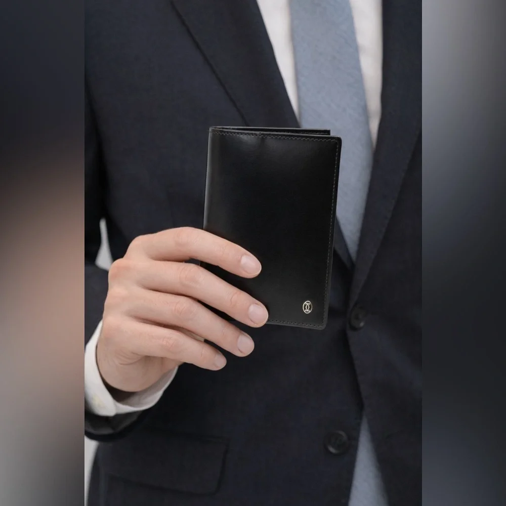 Cartier Black Leather Card Holder